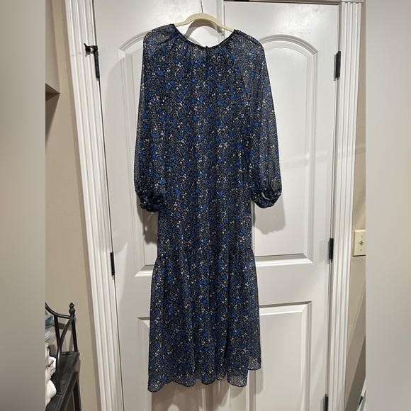 Blue Floral Dress - Picture 3 of 4